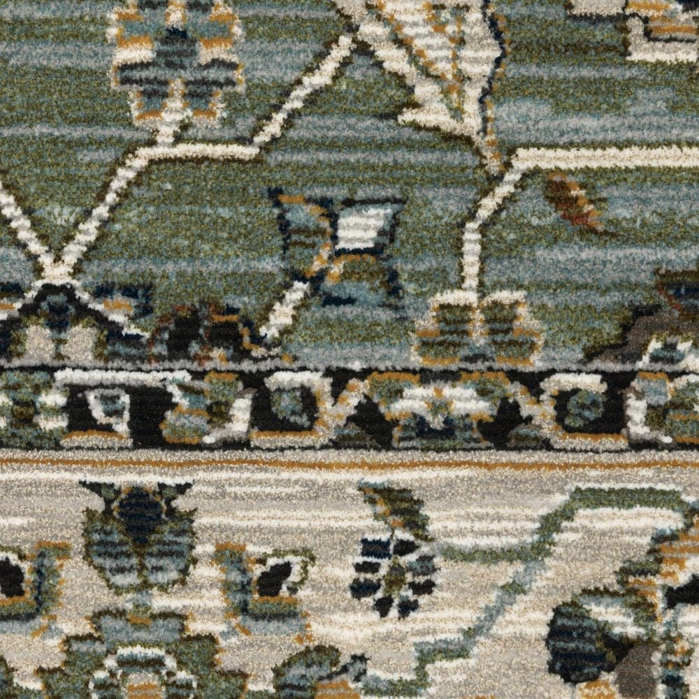 Oriental Weavers Keira KEI07 Blue and Green 5&#39;3&quot; x 7&#39;6&quot; Area Rug, , large