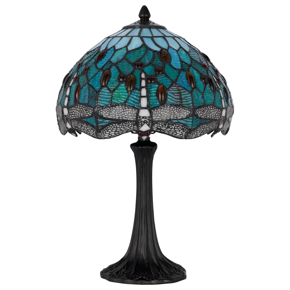 Cal Lighting Emerald Tiffany Table Lamp in Bronze, , large