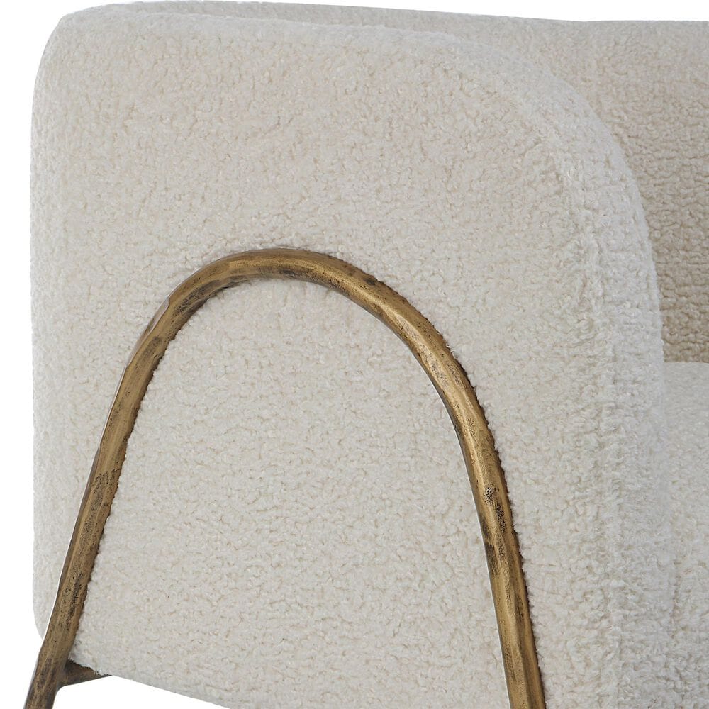 Uttermost Jacobsen Accent Chair in Off White, , large