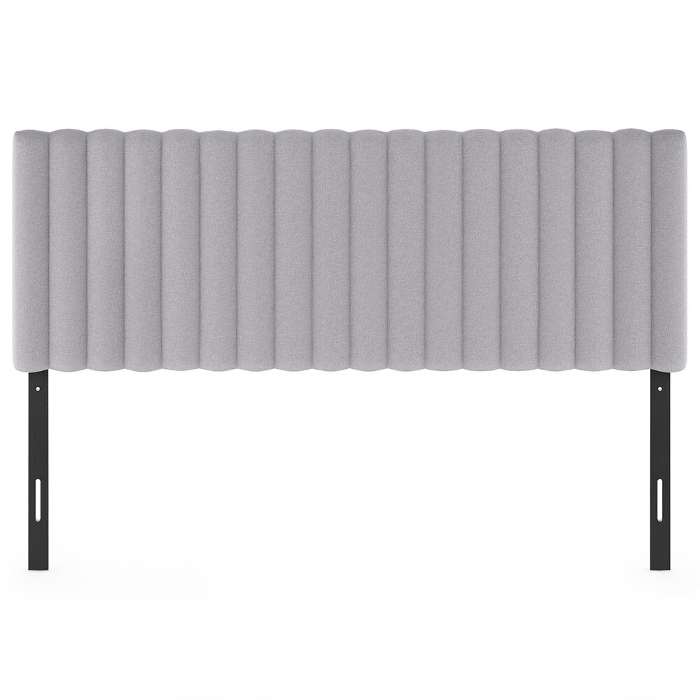 HOMLUX Roanne Queen Upholstered Tufted Headboard in Glacier, , large