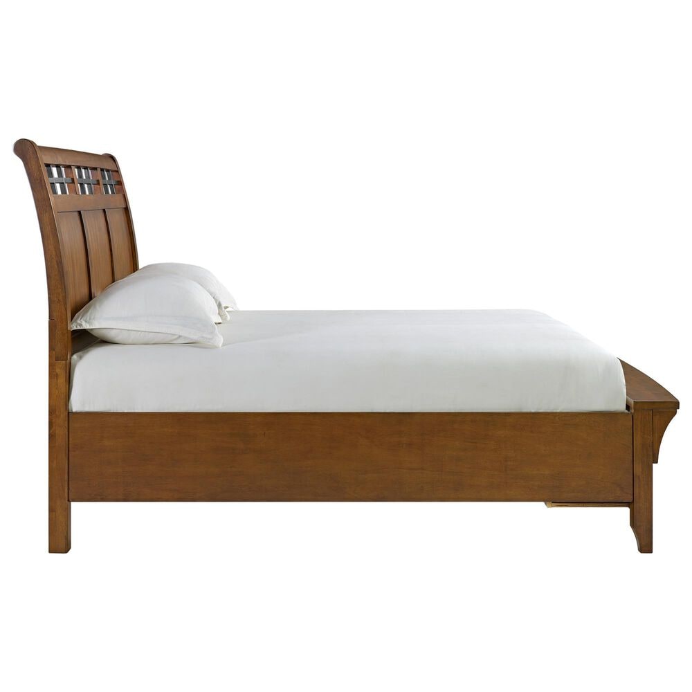 Mayberry Hill Gage King Storage Bed in Chestnut, , large