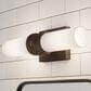 Hunter Lenlock 16" 2-Light Vanity with Cased White Shade in Noble Bronze, , large