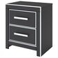 Ashley Zuraleus King Upholstered Panel Bed with Two Nightstands in Matte Black, , large