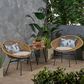 Hearth and Haven Engle Outdoor Armless Chair with Cushions in Beige (Set of 2), , large