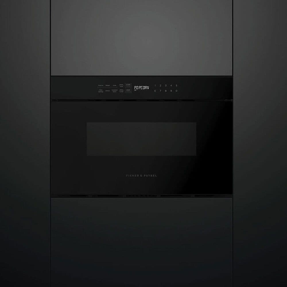Fisher &amp; Paykel 1.2 Cu.Ft. Contemporary Drawer Microwave in Black, , large