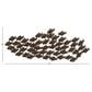 Maple and Jade 20" x 53" Fish Swimming Home Wall Decor in Dark Brown, , large