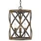 Golden Lighting Alcott 3-Light Pendant in Antique Black and Gold, , large