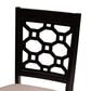 Baxton Studio Peter Side Chair with Sand Cushion in Dark Brown (Set of 4), , large