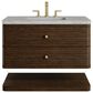 James Martin Allamari 36" Single Bathroom Vanity in Sable with 3 cm Victorian Silver Silestone Top and Rectangular Sink, , large