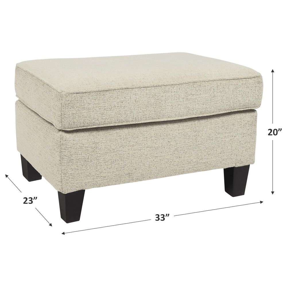 Ashley Abinger Ottoman in Natural, , large
