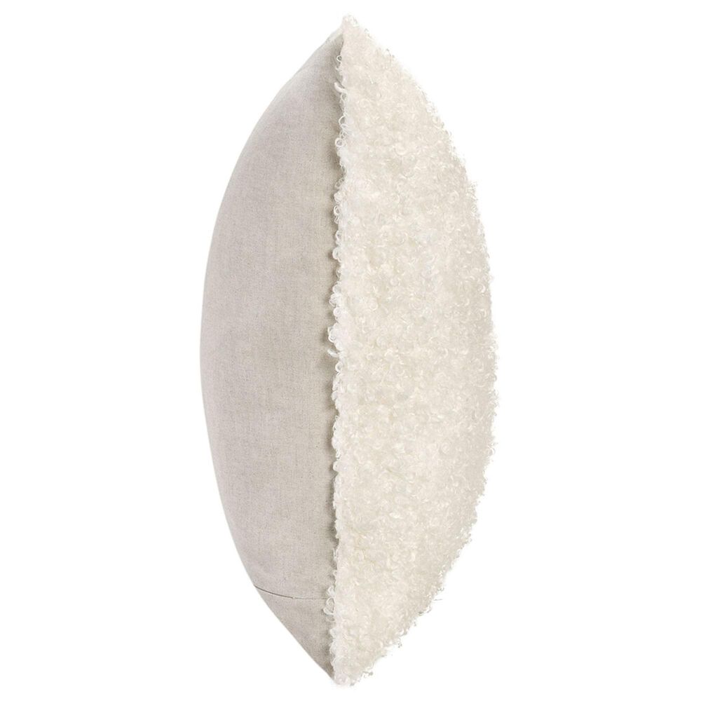 Classic Home Carters 22&quot; Square Throw Pillow in Ivory, , large