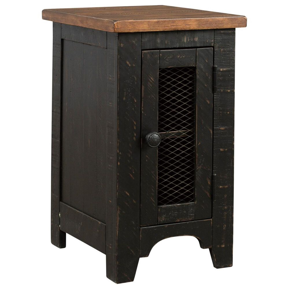Ashley Valebeck Chair Side End Table in Black and Brown, , large
