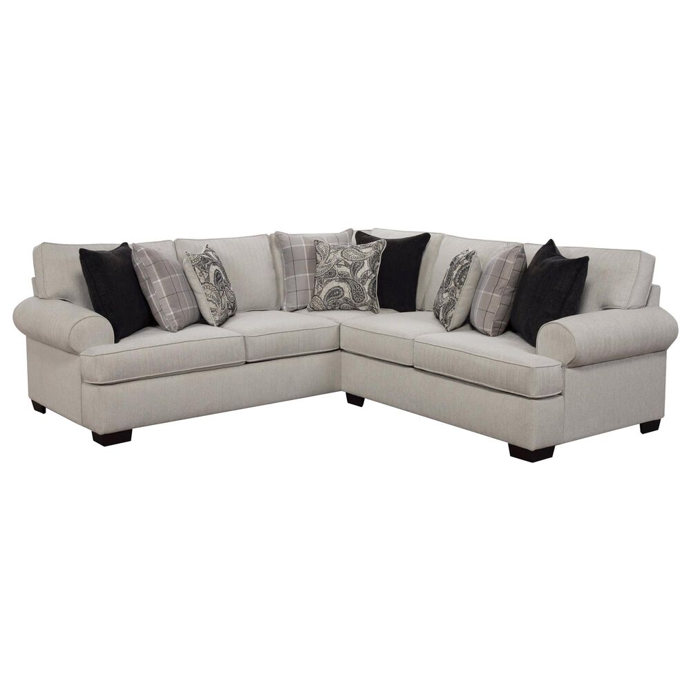 Northwestern Cooper 2Piece Sectional in Alabaster Nebraska Furniture