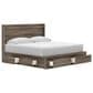 Ashley Elbrim King Storage Bed in Weathered Brown, , large