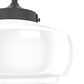 Hunter Saddle Creek 10" 1-Light Pendant with White Shade in Noble Bronze, , large