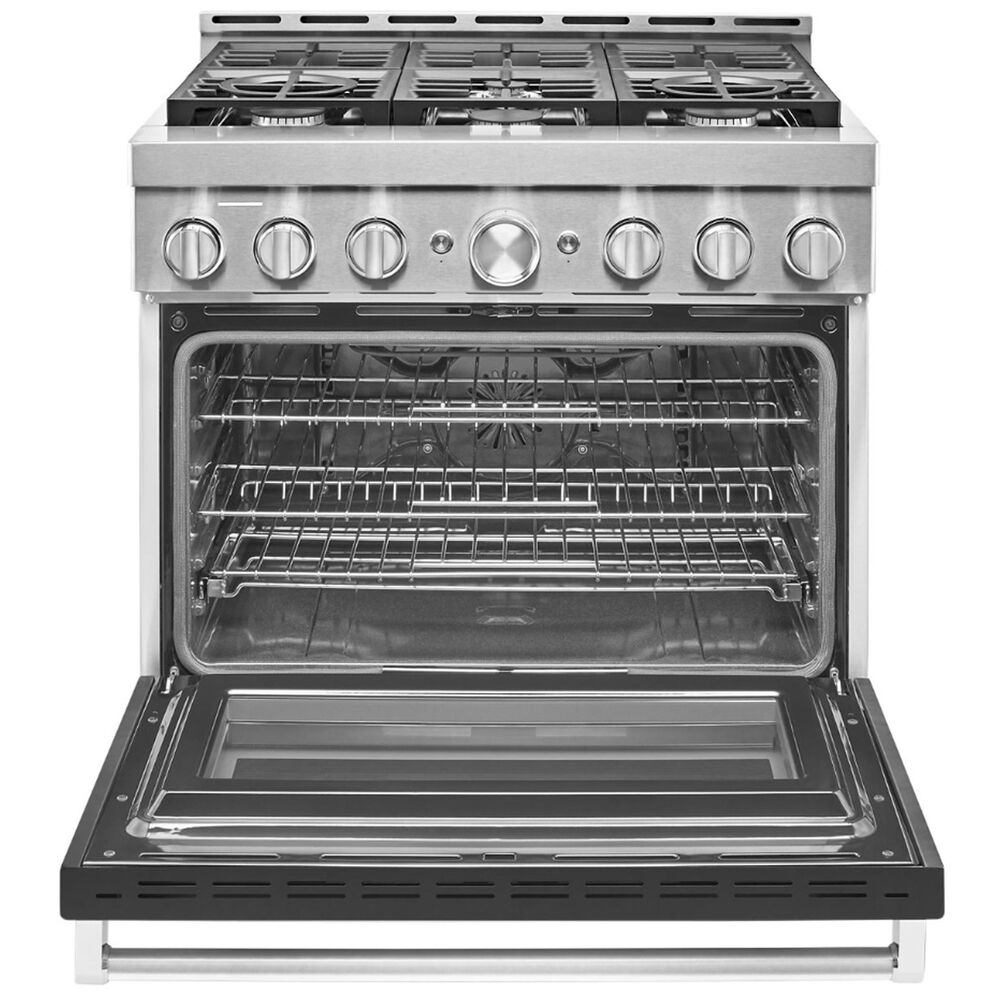 KitchenAid 36" Professional Dual Fuel Range in Imperial Black