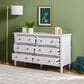 Walker Edison Vivienne 6-Drawer Dresser in White, , large