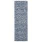 Safavieh Micro-Loop 2"3" x 7" Dark Blue and Ivory Runner, , large