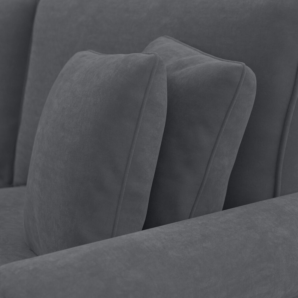 Bush Coventry 3-Piece 131&quot; Double Chaise Sectional in Dark Gray, , large