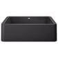 Blanco Ikon 33" Apron Single Bowl Farmhouse Sink in Anthracite, , large