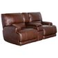 Sienna Designs Power Reclining Console Loveseat with Power Headrest in Longhorn Bramble , , large