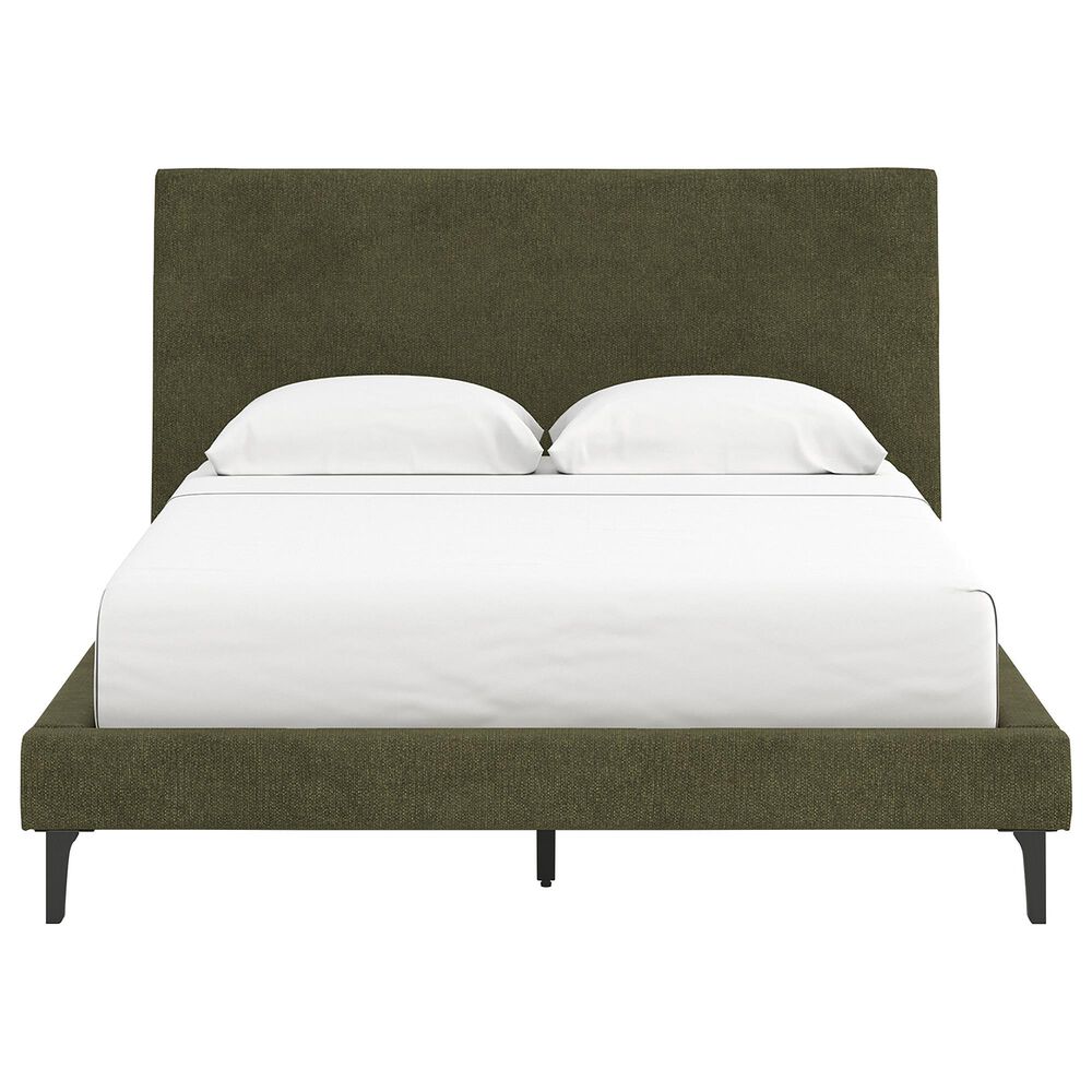Ashley Chirason Queen Platform Bed in Sage Green, , large