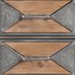 Baxton Studio Laurel 5-Drawer Accent Storage Cabinet in Whitewashed Oak Brown and Antique Grey, , large