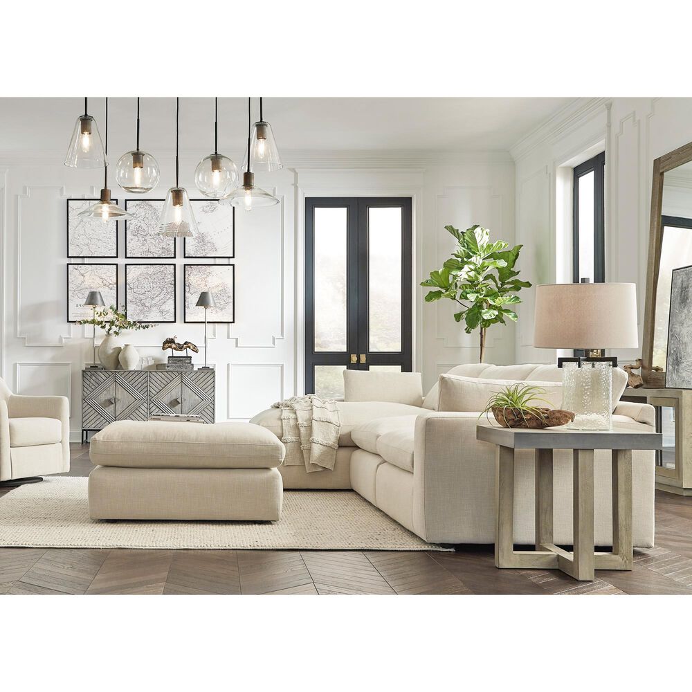 Ashley Elyza 3-Piece Left Facing Sectional with Chaise in Linen, , large