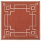 Surya Alfresco 8"10" Square Rust, Brown and Beige Indoor/Outdoor Area Rug, , large