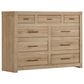 Riva Ridge Modern Loft 9-Drawer Chesser in Modern Khaki, , large