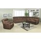 American Wholesale Furniture Tompkins Manual Reclining Sofa in Chocolate, , large