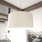 Hunter Solhaven 4-Light Mini Pendant with Bleached Alder Shade in Brushed Nickel, , large