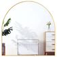 HOMLUX 32" x 34" Decorative Bathroom Wall Mirror in Gold, , large