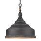 Golden Lighting Keating 3-Light Pendant in Antique Black Iron, , large
