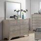 Crown Mark Lyssa 7-Drawer Dresser and Mirror in Champagne, , large