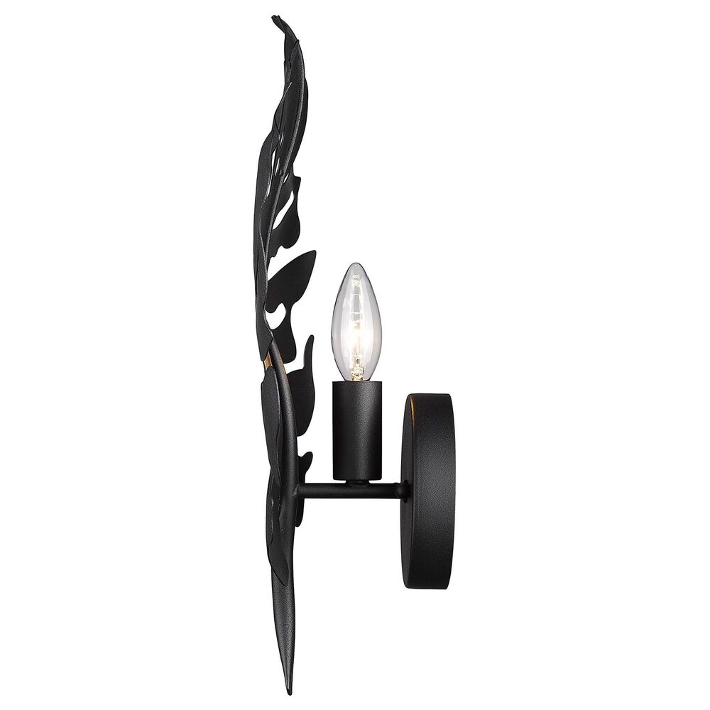 Golden Lighting Aruba 1-Light Wall Sconce in Natural Black, , large