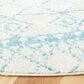 Safavieh Tulum 6"7" Round Ivory and Turquoise Area Rug, , large