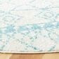 Safavieh Tulum 6"7" Round Ivory and Turquoise Area Rug, , large