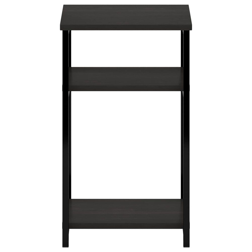 HOMLUX 3-Tier End Table with Open Shelf Storage Display in Espresso, , large