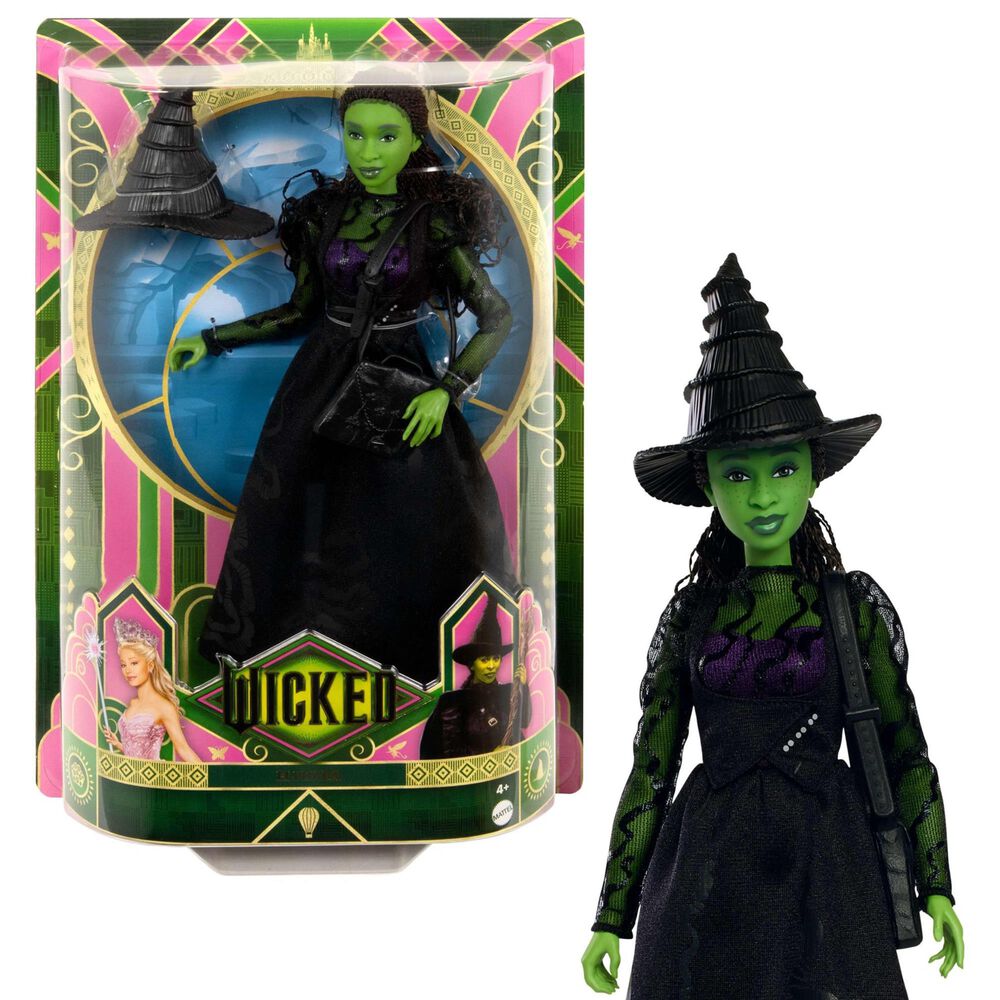 Barbie Elphaba Fashion Doll with Accessories in Green and Black, , large