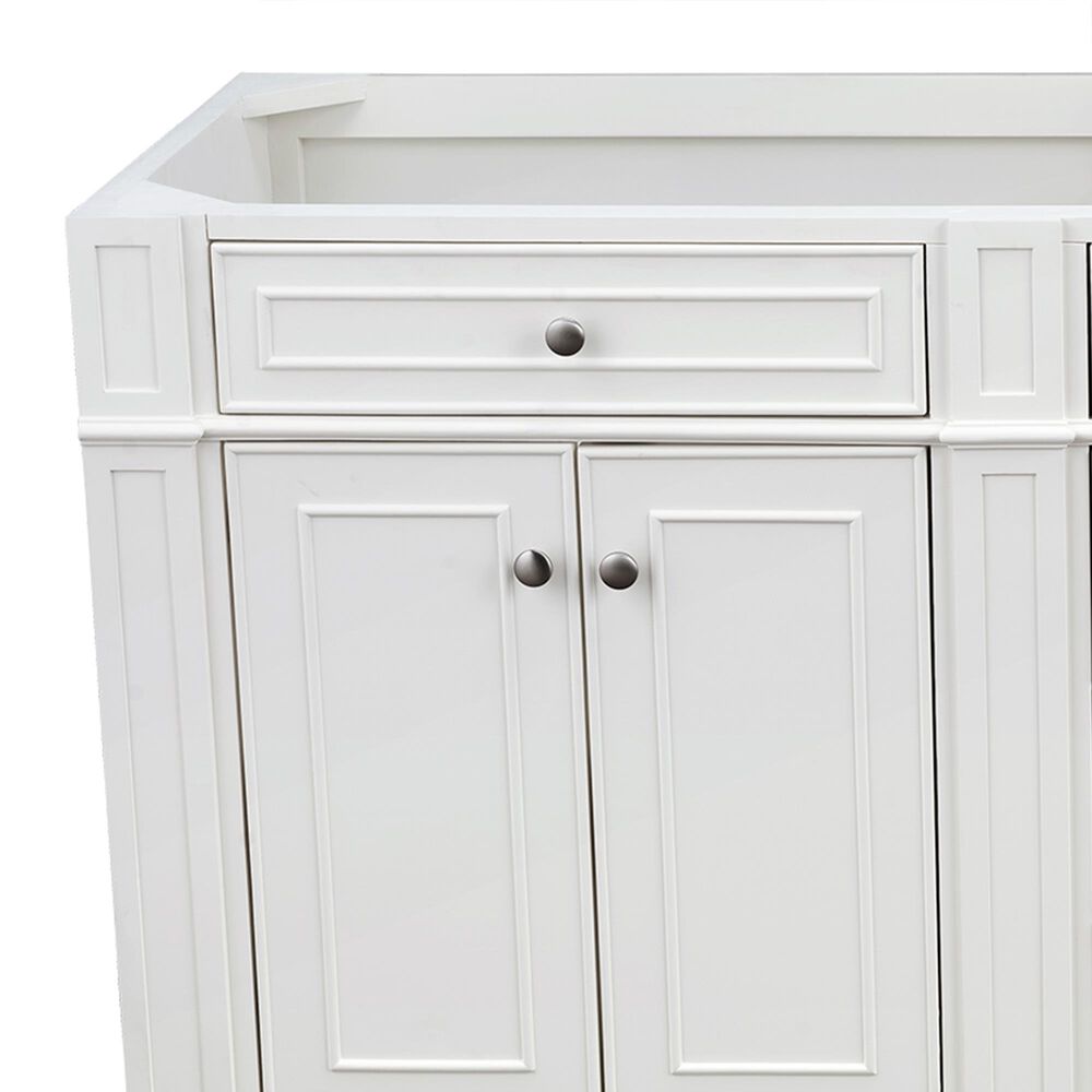 James Martin Bristol 72" Double Bathroom Vanity Cabinet in Bright White, , large