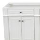 James Martin Bristol 72" Double Bathroom Vanity Cabinet in Bright White, , large