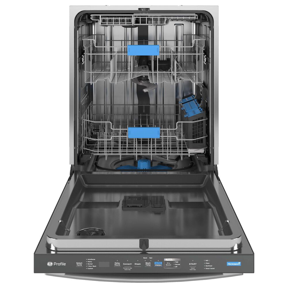 GE Profile 24&quot; Built-In Bar Handle Dishwasher with 42 dBA in Fingerprint Resistant Stainless Steel, , large