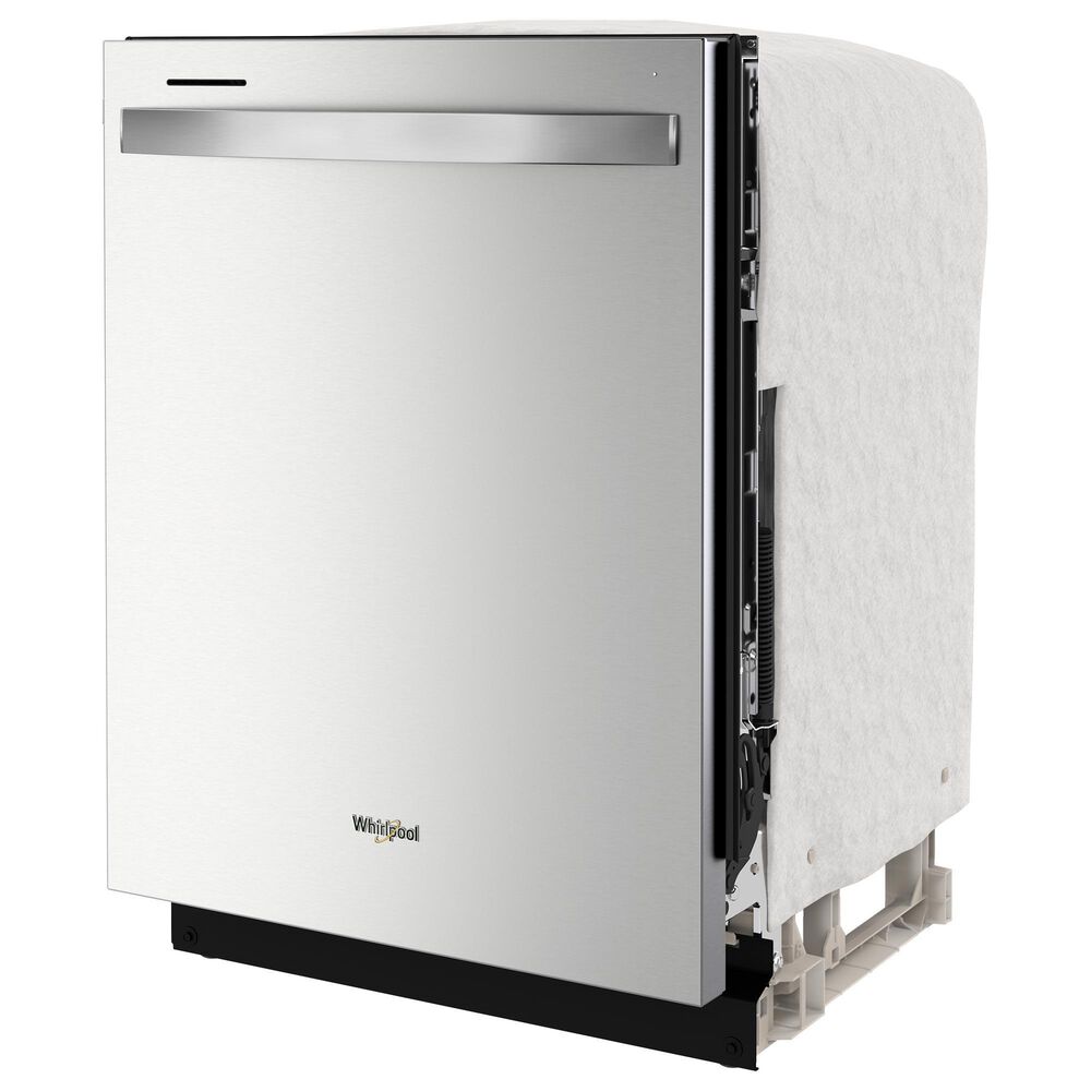 Whirlpool 24" Built-In Dishwasher with AI Intelligent Wash and Tall Top Rack in Fingerprint Resistant Stainless Steel, , large