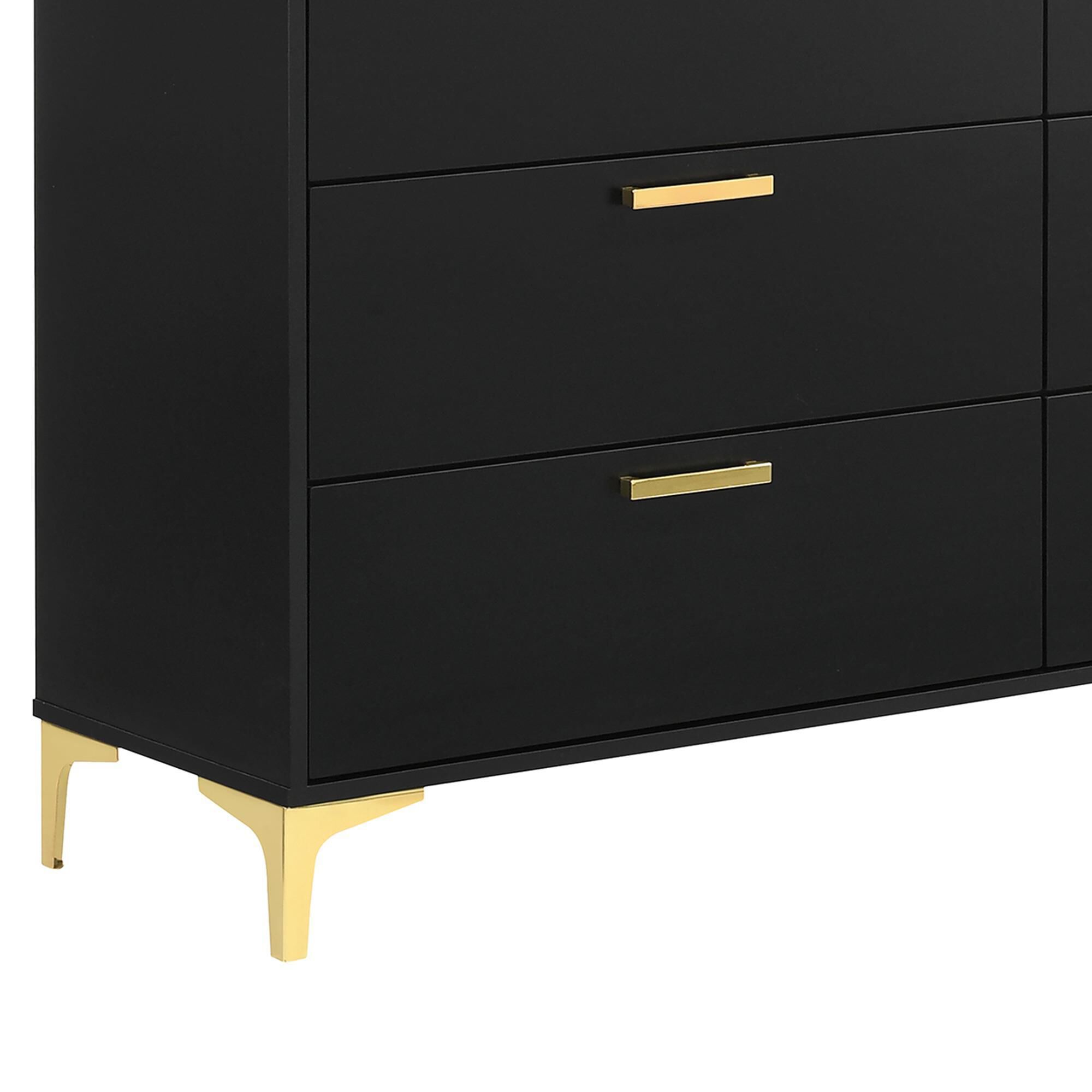 Black sales glam dresser