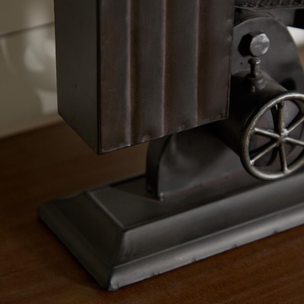 Maple and Jade Camera Film Decorative Sculpture in Matte Black and Bronze, , large
