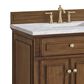 James Martin Vanities Lorelai 72"Double Vanity in Mid-Century Walnut with 3 cm Carrara White Marble Top, , large