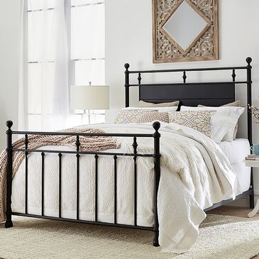 Richlands Furniture Barton Queen Bed in Textured Black, , large