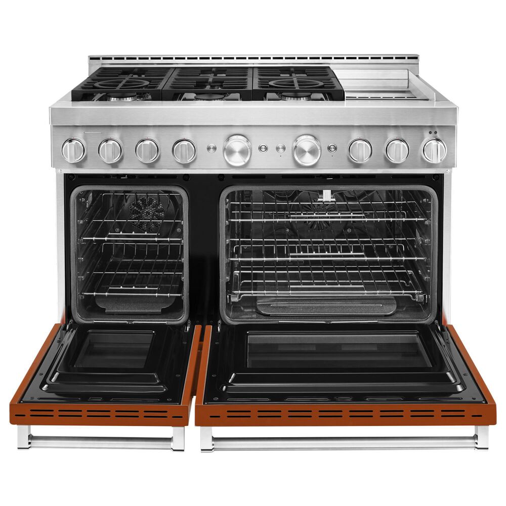 KitchenAid 6.3 Cu. Ft. Freestanding Gas Range with Griddle in Scorched Orange, , large