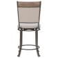 Linon Home Decor Franklin Swivel Counter Stool in Pewter, , large